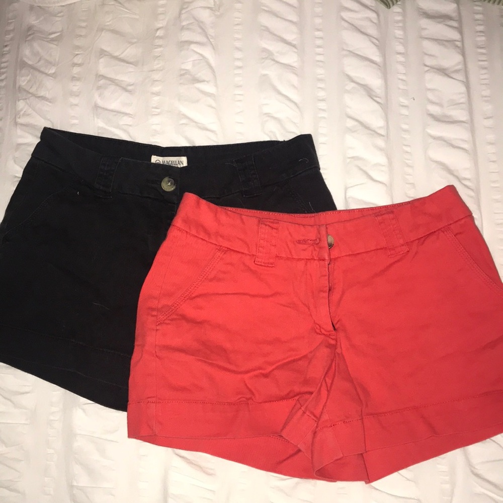 Black Red And White Shorts
